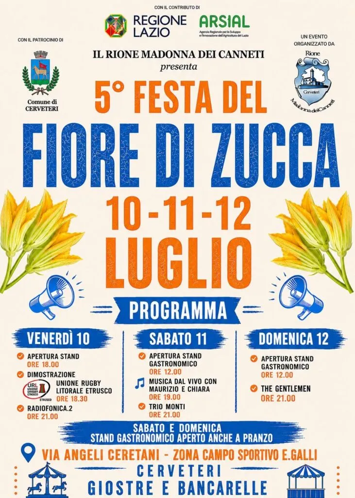 In via degli Angeli Ceretani a Cerveteri la quinta edizione della Festa del Fiore di Zucca - TRC Giornale