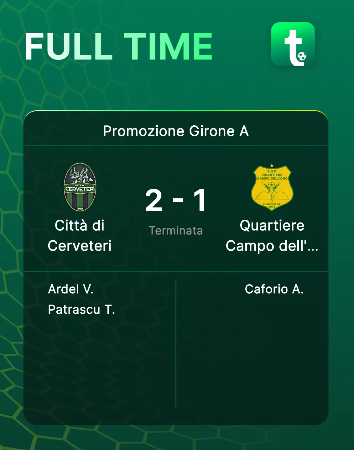 Calcio, Qco in crisi: zero punti in cinque partite. - TRC Giornale
