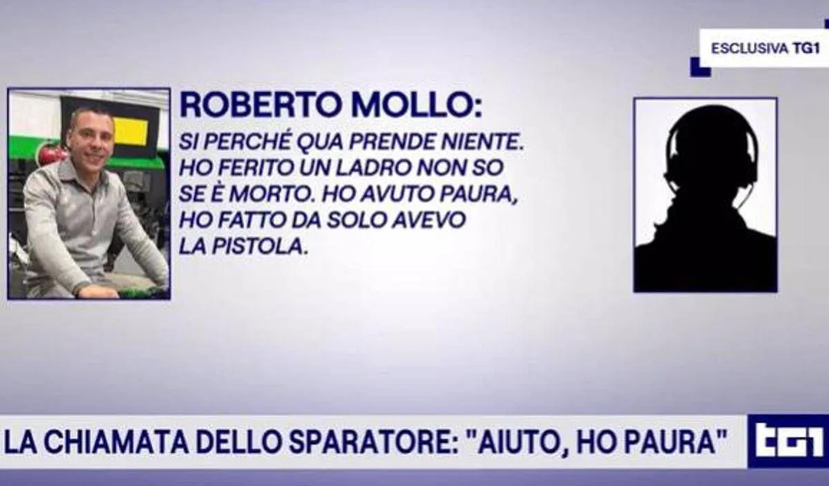 "Ho ferito un ladro, non so se è morto", al Tg1 la telefonata al 112 del 35enne che ha sparato a Cuneo